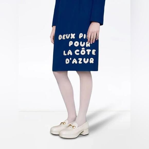 GUCCI Houdan Horsebit Leather Platform Loafers Chunky Retro Block Heel Size 35.5 - Picture 6 of 15